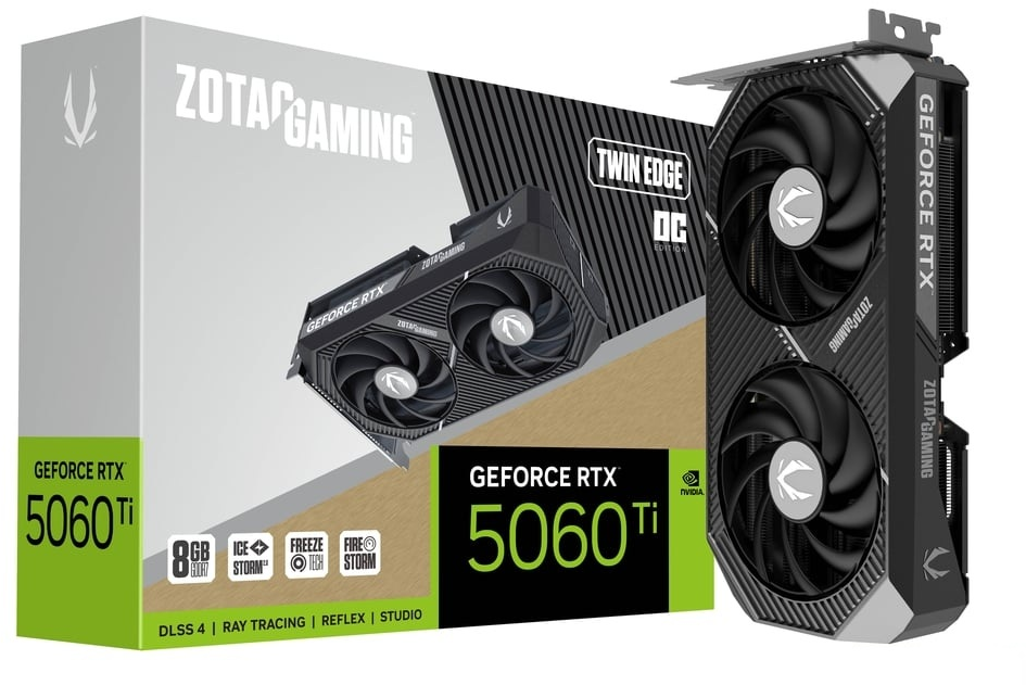Zotac GeForce RTX 5060 Ti 8GB Twin Edge OC [ZT-B50610H-10M]