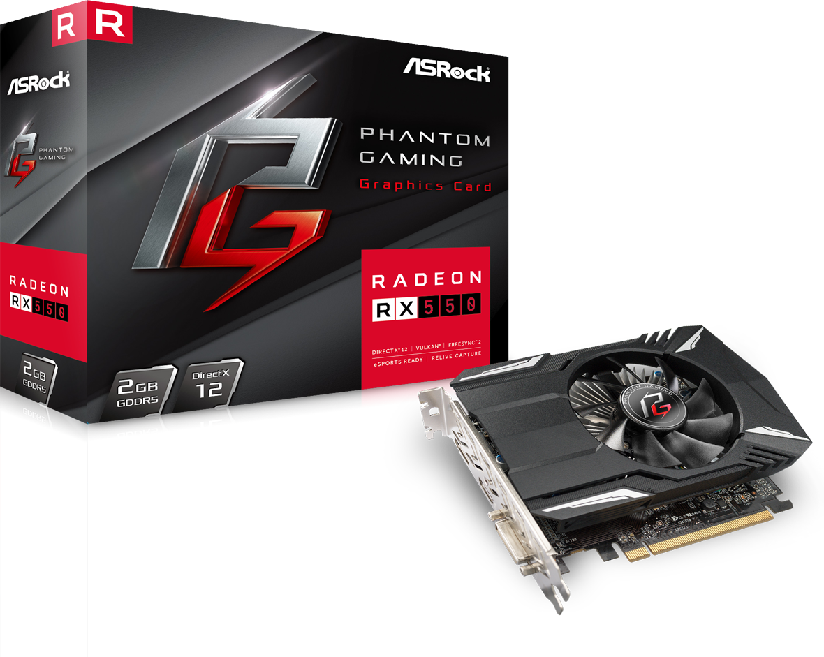 ASRock Phantom Gaming Radeon RX550 2G [PHANTOM G R RX550 2G]